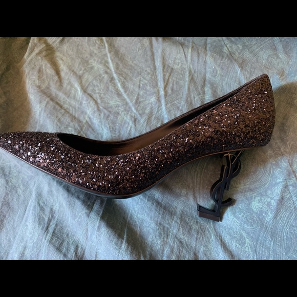 *sold* Saint-Laurent Opyum Glitter Pumps - Picture 5 of 8